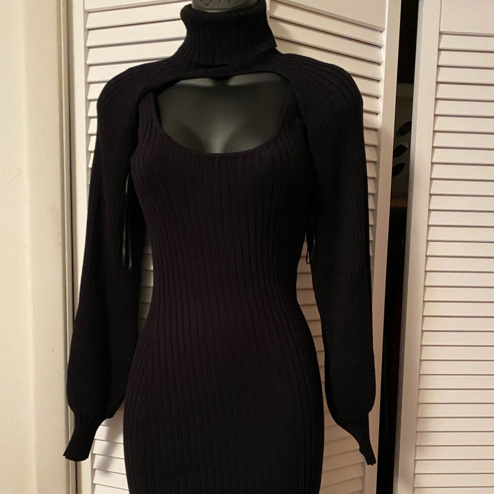 Brand Hera Collection two-piece dress removable turtleneck long sleeve top